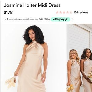 Show Me Your Mumu Jasmine Halter Midi Dress